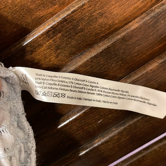 Free People Light Grey Adella Bralette - Picture 6 of 7